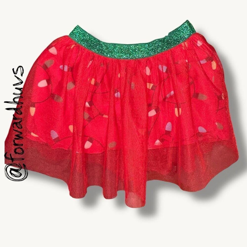Holiday Time Christmas Lights Tutu Skirt XS 4‑5